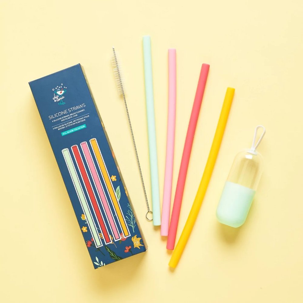Chic & Tonic Silicone Straws Set Full Bloom Set